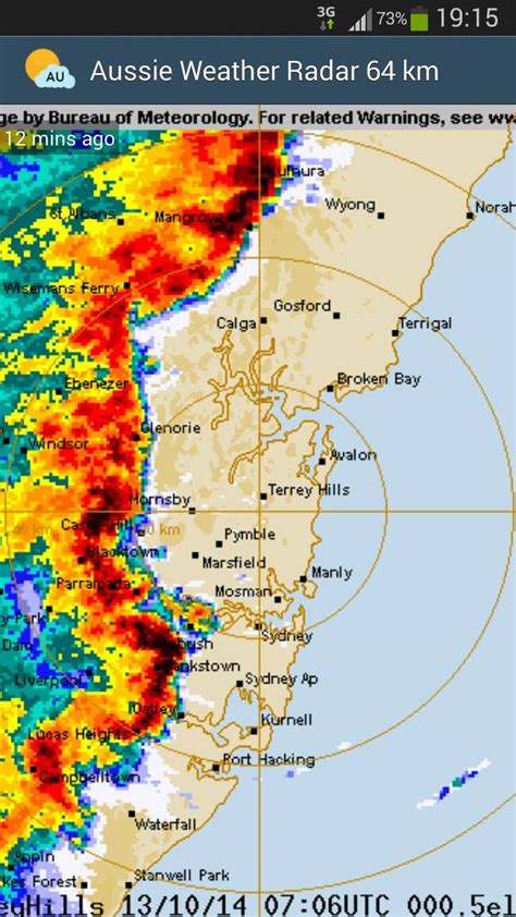 Radar bom sydney  Also details how to interpret the radar images and information on subscribing to further enhanced radar information services available from the Bureau of Meteorology